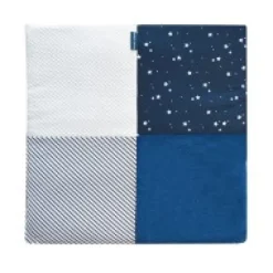 Clearance Tapis d'éveil Bébé - Bleu marine/ Blanc - 100 X 100 cm Les Tapis
