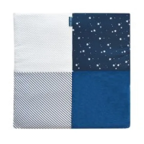 Clearance Tapis d'éveil Bébé - Bleu marine/ Blanc - 100 X 100 cm Les Tapis