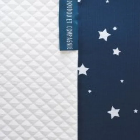 Clearance Tapis d'éveil Bébé - Bleu marine/ Blanc - 100 X 100 cm Les Tapis
