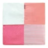 Discount Tapis d'éveil Bébé - Corail / Blanc - 100 X 100 cm Les Tapis