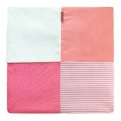 Discount Tapis d'éveil Bébé - Corail / Blanc - 100 X 100 cm Les Tapis
