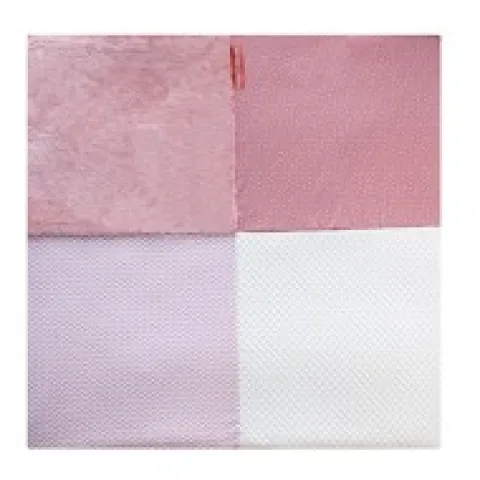 Hot Tapis d'éveil Bébé - Vieux rosel / Blanc - 100 X 100 cm Les Tapis