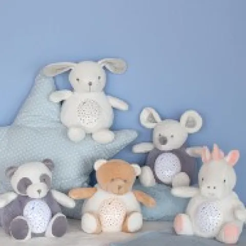 Online Veilleuse musicale et lumineuse Ours marron - 20 cm Les Prix Doux|Veilleuses